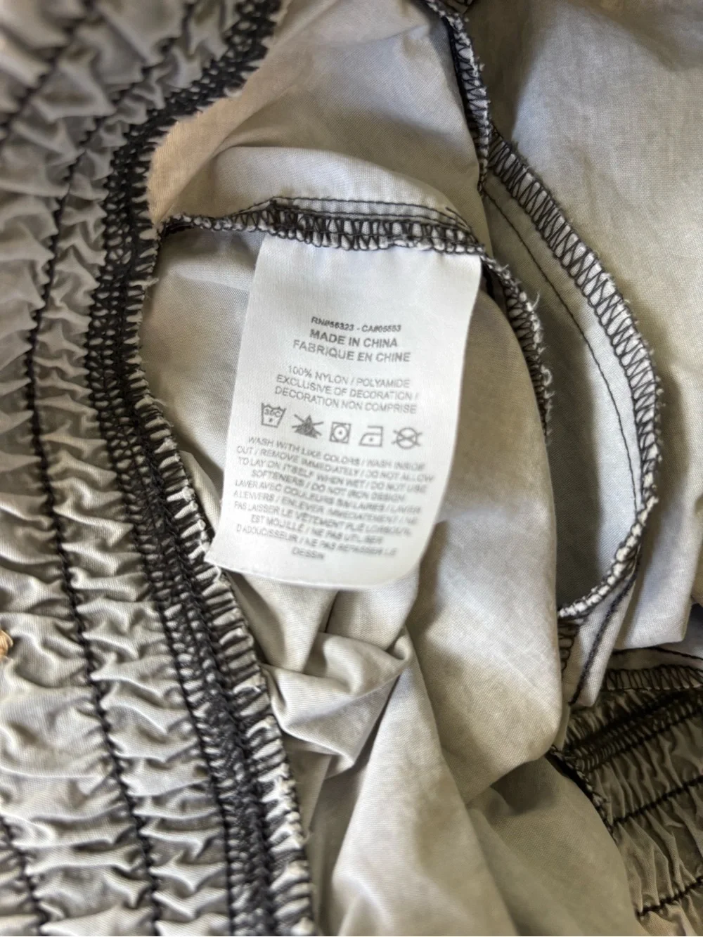 NIKE sz S Gray Tech Pack High Rise Woven Shorts DM6508 Elastic Waist